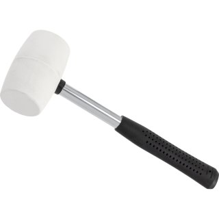 Młotek gumowy blacharski 450g fi=55mm, biały, ręk. metal-gum