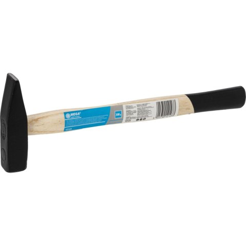 Młotek ślusarski z trzonkiem drewnianym 300g Młotek ślusarski z trzonkiem drewnianym 300g