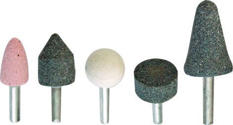 Kamienie szlifierskie z trzpieniem 6mm kpl. szt.5 Kamienie szlifierskie z trzpieniem 6mm kpl. szt.5