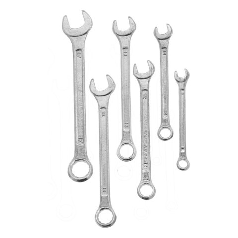 Klucz oczkowo-płaski, kpl. 6 szt., 8-17mm Klucz oczkowo-płaski, kpl. 6 szt., 8-17mm