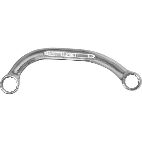 Klucz oczkowy wygięty typu " c " 19x21 mm, crv, proline Klucz oczkowy wygięty typu " c " 19x21 mm, crv, proline