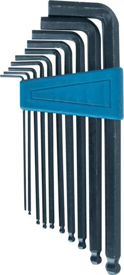 Klucze imbusowe kpl. szt.10, z kulką 1,5-10mm