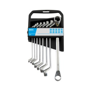 Klucze oczkowe odgięte szt.6 (6*7-16*17mm), cv