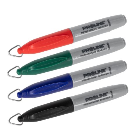 Markery perm. "mini" 4 szt. (cza,nie,cze,zie), karta,proline