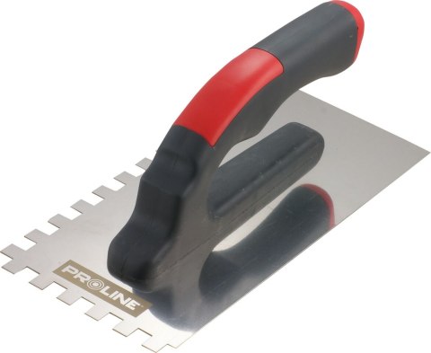 Paca nierdzewna 270*130mm ząb 4*4 rączka plast.otw. proline Paca nierdzewna 270*130mm ząb 4*4 rączka plast.otw. proline