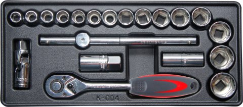 Tacka na zestaw nasadek 1/2" 21szt. (pusta)