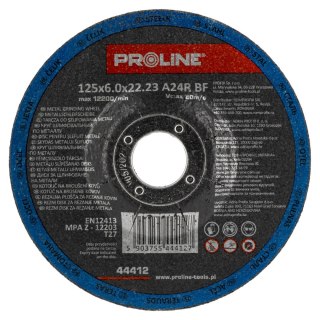 Tarcza do szlifowania metalu, t27, 125x6.0x22a24r proline