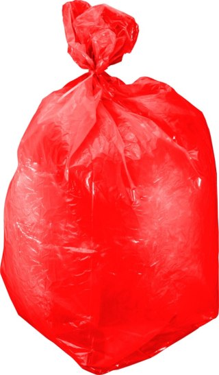 Worki na śmieci ldpe 120l czerw. rolka 10szt. segr., proline