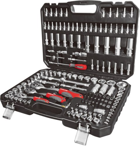 Zestaw 150 szt. nasadek i końcówek 1/4, 3/8, 1/2 crv proline