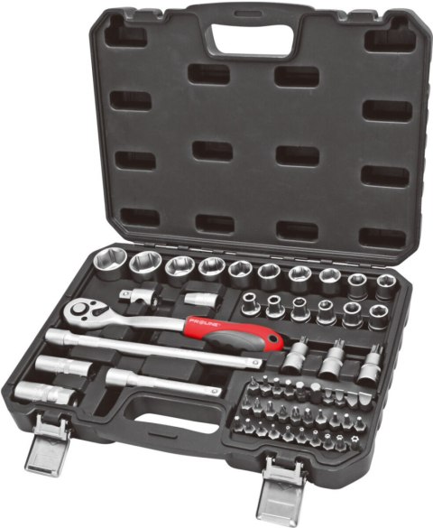 Zestaw 56 szt. nasadek i końcówek 1/2 crv proline