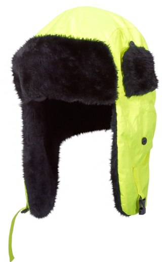 Czapki ocieplane uszanki żółte l102020s, 12szt, ce, lahti