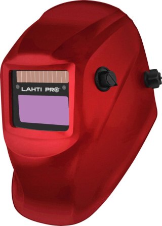 Przyłbica spawal. samościem. jednozakr. czerwona, ce, lahti