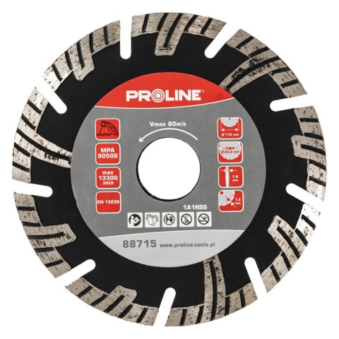 Tarcza diamentowa turbo-t (beton) 115*22.2 proline
