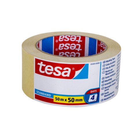 Taśma maskująca standard 4 dni 50m:50mm Taśma maskująca standard 4 dni 50m:50mm