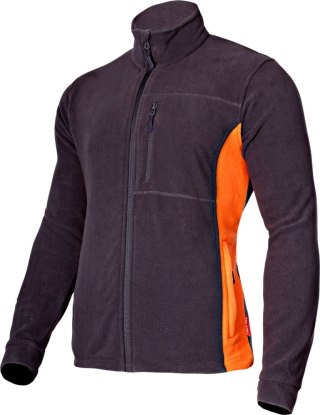 Bluza polar. grafitowo-pomarańczowa, "2xl", ce, lahti