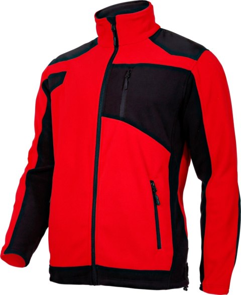 Bluza polar. ze wzmocnieniami czerw.-czar., "3xl", ce, lahti