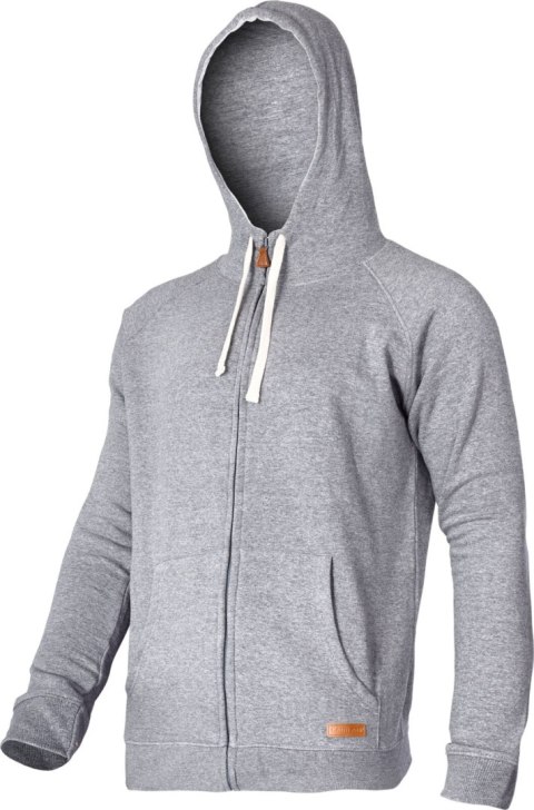 Bluza z kapturem i suwakiem szara, "xl", ce, lahti