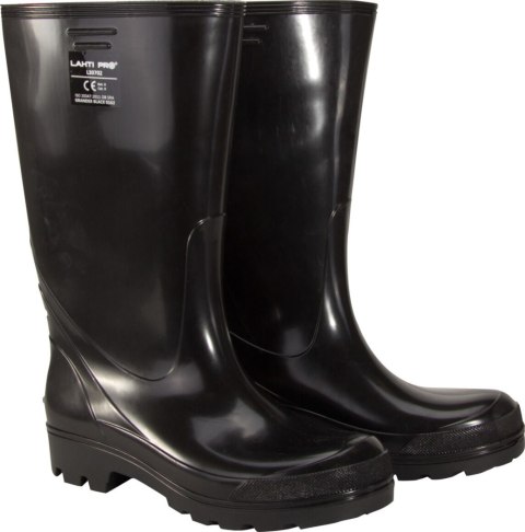 Kalosze męsk.czarne wysokie, pvc, ob sra, "47", ce, lahti