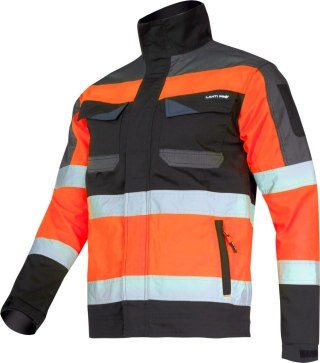 Kurtka ostrzeg. czarno-pomarańczowa, "3xl", ce, lahti