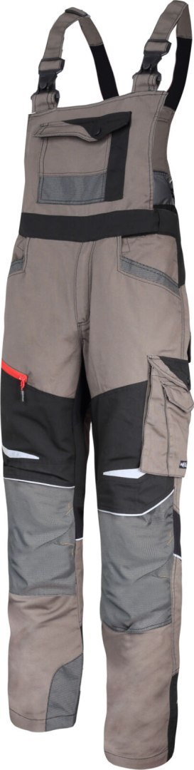 Ogrodniczki khaki-czar. ze wstawk. ze stretchu,"xl",ce,lahti