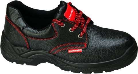 Półbuty bez podnoska skórzane czar., o1 fo sr,"45", ce, lahti