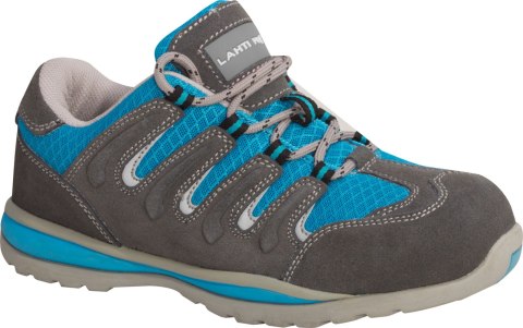 Półbuty damskie zamsz/dzian.szaro-nieb., s1, "36",ce,lahti