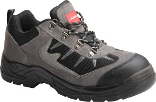 Półbuty zamsz/dzian. szaro-czarne, s1 p fo, "42", ce, lahti