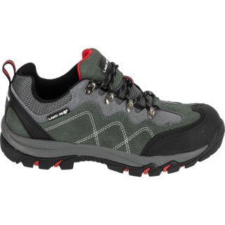 Półbuty zamszowe szaro-czerw., s1 p fo, "41", ce, lahti