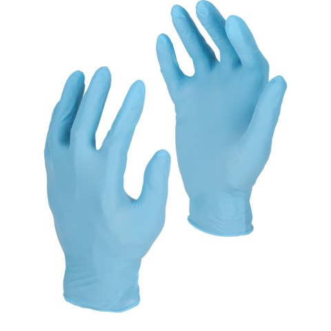 Rękawice nitr. nieb., 100 szt., pudełko, "10", xl, ce, lahti