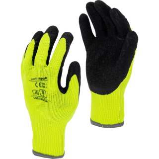 Rękawice ociep. żółte poli. l250510p, 12 par, "10", ce,lahti