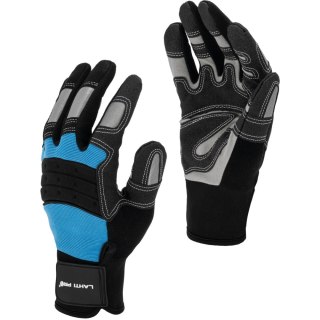 Rękawice warszt. czar.-nieb. l280707p, karta, "7", ce, lahti