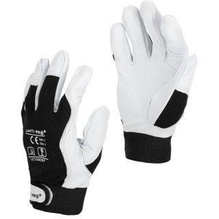 Rękawice ze skóry koz. czar. l270811p, karta, "11", ce,lahti