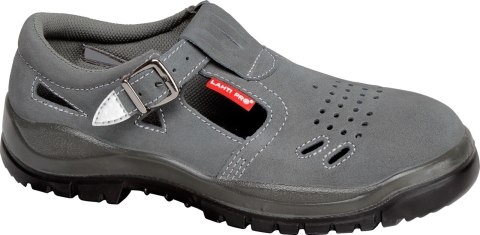 Sandały zamszowe szare, s1 src, "47", ce, lahti