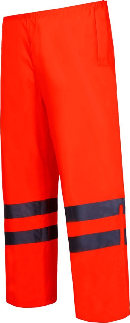 Spodnie ostrzeg. przeciwdeszcz., pomarańcz., "3xl", ce,lahti