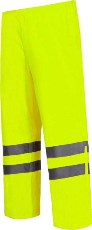 Spodnie ostrzeg. przeciwdeszcz., żółte, "2xl", ce, lahti