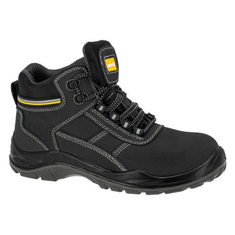 Trzewiki nubukowe czarno-żółte, s3 src, "40", ce, lahti