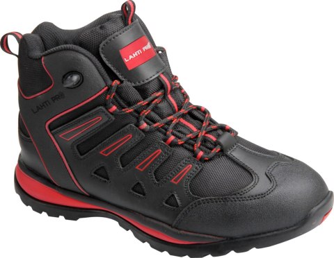 Trzewiki skóra/oxford czarno-czerw., sb, "40", ce, lahti