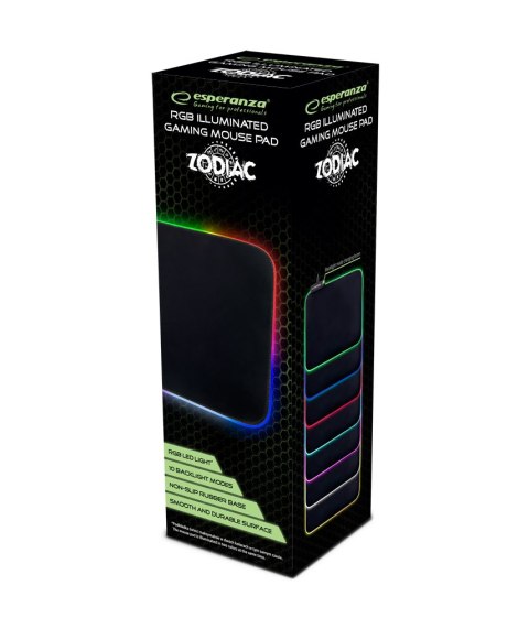 EGP105 Esperanza podkładka gaming pod mysz led rgb zodiac