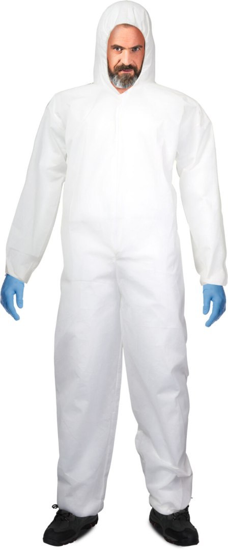 Kombinezon ochronny biały, 50g/m2, "2xl", ce, lahti