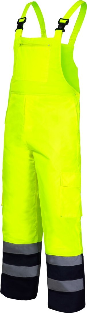 Ogrodniczki ostrzegawcze ocieplane, żółte, "2xl", ce, lahti