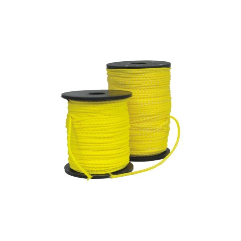 Sznurek murarski fi=1.7mm dł.100m żółty szpulka szt.1 Sznurek murarski fi=1.7mm dł.100m żółty szpulka szt.1