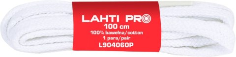 Sznurowadła płask.100% baweł.biał.l904060p,10par,100cm,lahti Sznurowadła płask.100% baweł.biał.l904060p,10par,100cm,lahti