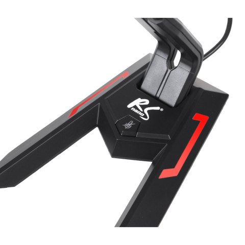 Mikrofon gamingowy NanoRS, LED, YouTube streaming, kabel USB 1.5m, czułość 21dB+3dB, RS710