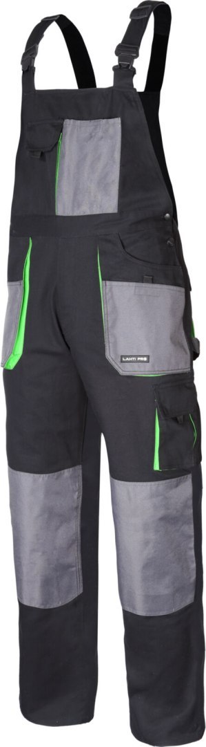 Ogrodniczki czar.-ziel. 100% bawełna, "3xl (60)", ce, lahti