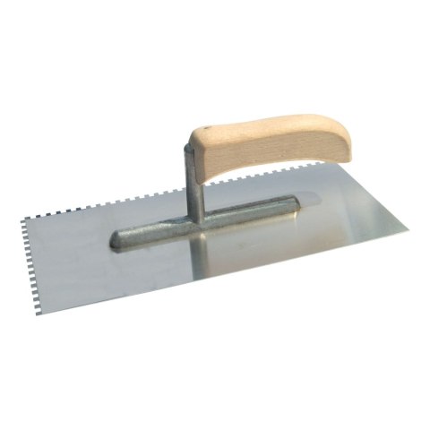 Paca nierdzewna 270*130mm, ząb 4*4mm, uchwyt otw.,stopka alu Paca nierdzewna 270*130mm, ząb 4*4mm, uchwyt otw.,stopka alu