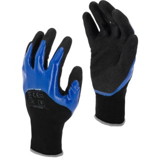 Rękawice nitr. czarno-nieb. l221011p, karta, "11", ce, lahti
