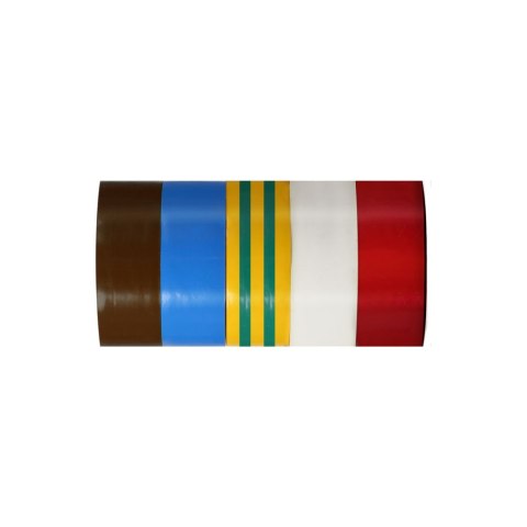 Taśmy izolacyjne, kolor., 0,13mmx19mmx10m, 5 szt., proline