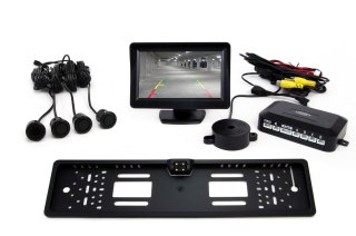 Zestaw czujników tft01 4,3" z kamerą cam-402 led 4 sensory czarne "gold"