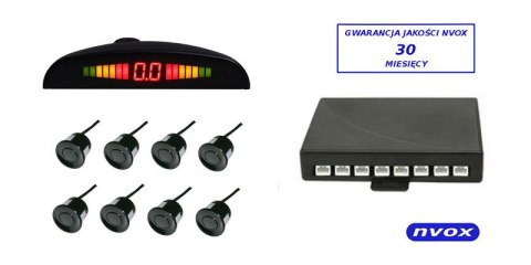 Czujniki parkowania tył przód 8 sensorów