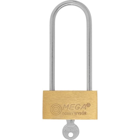 Kłódka. mosiężna 50mm, długi kabłąk Kłódka. mosiężna 50mm, długi kabłąk